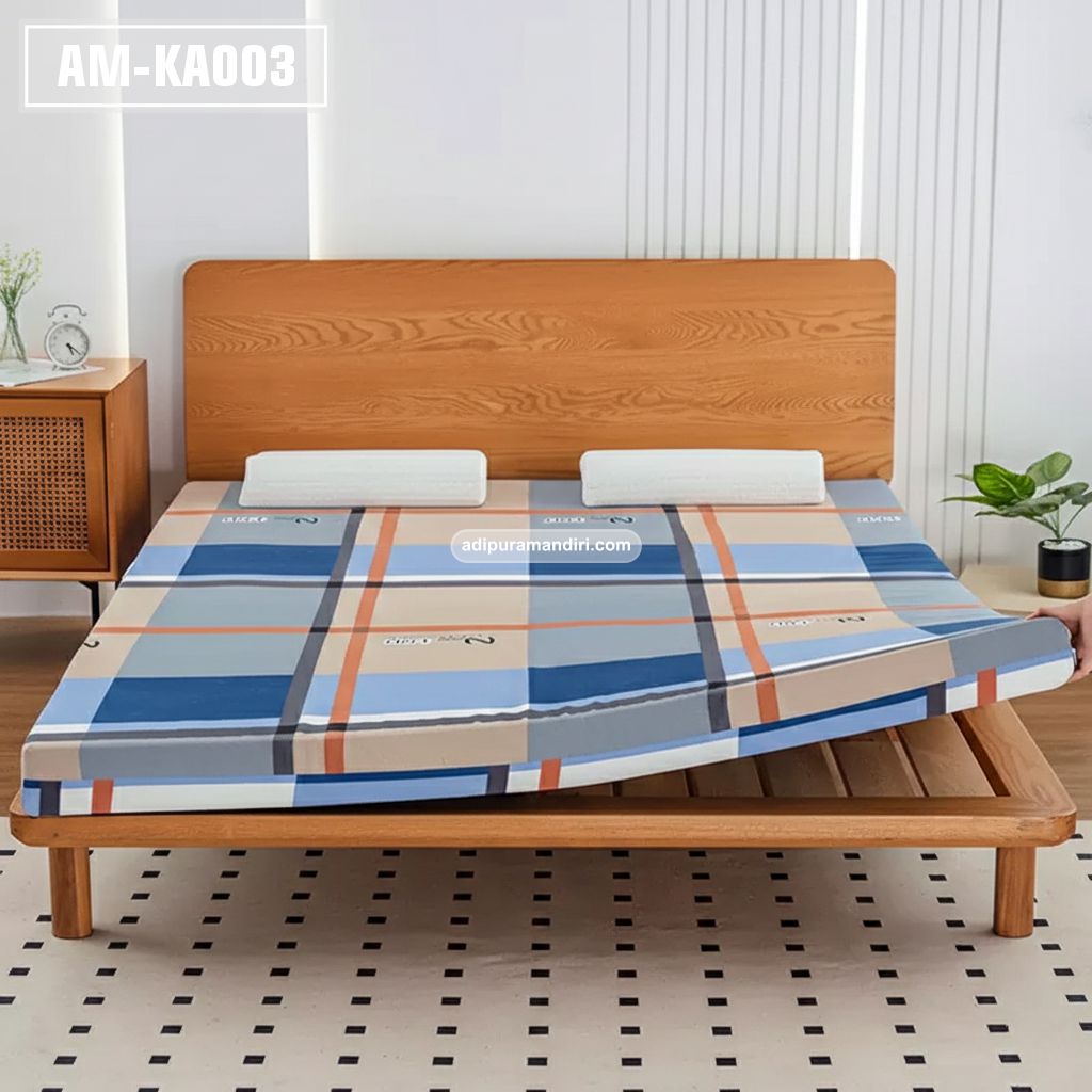 AM-KA003– Classic Tartan Foam Mattress (Kasur Busa Tipis / Matras Ranjang Tingkat)