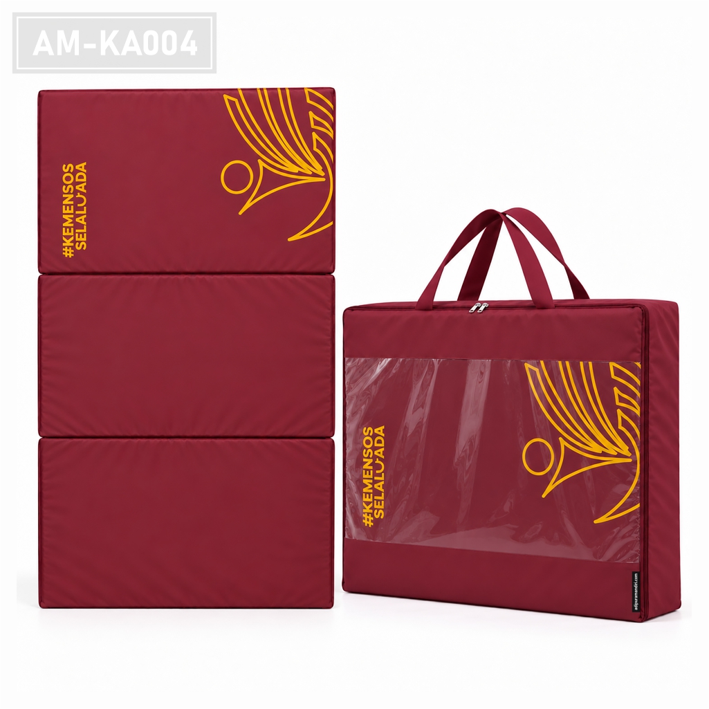 AM-KA004 - Kasur Lipat Kemensos Selalu Ada (Maroon)