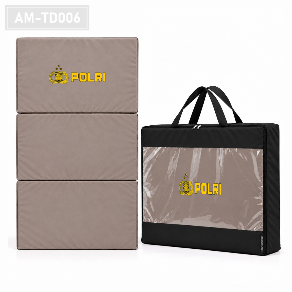 AM-KA006 - Kasur Lipat Polri (Abu-Abu)