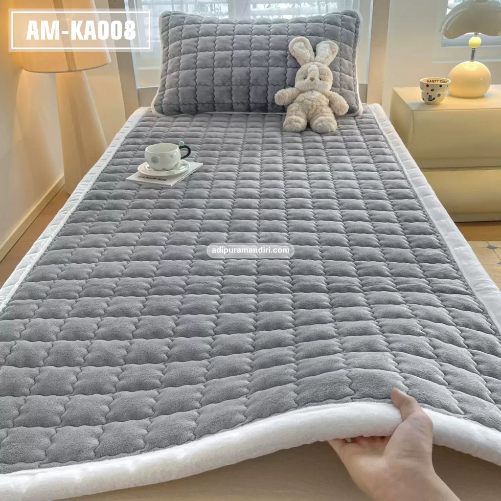 AM-KA008– Cozy Plush Velvet Mattress Topper (Pelapis Kasur Bulu Premium)