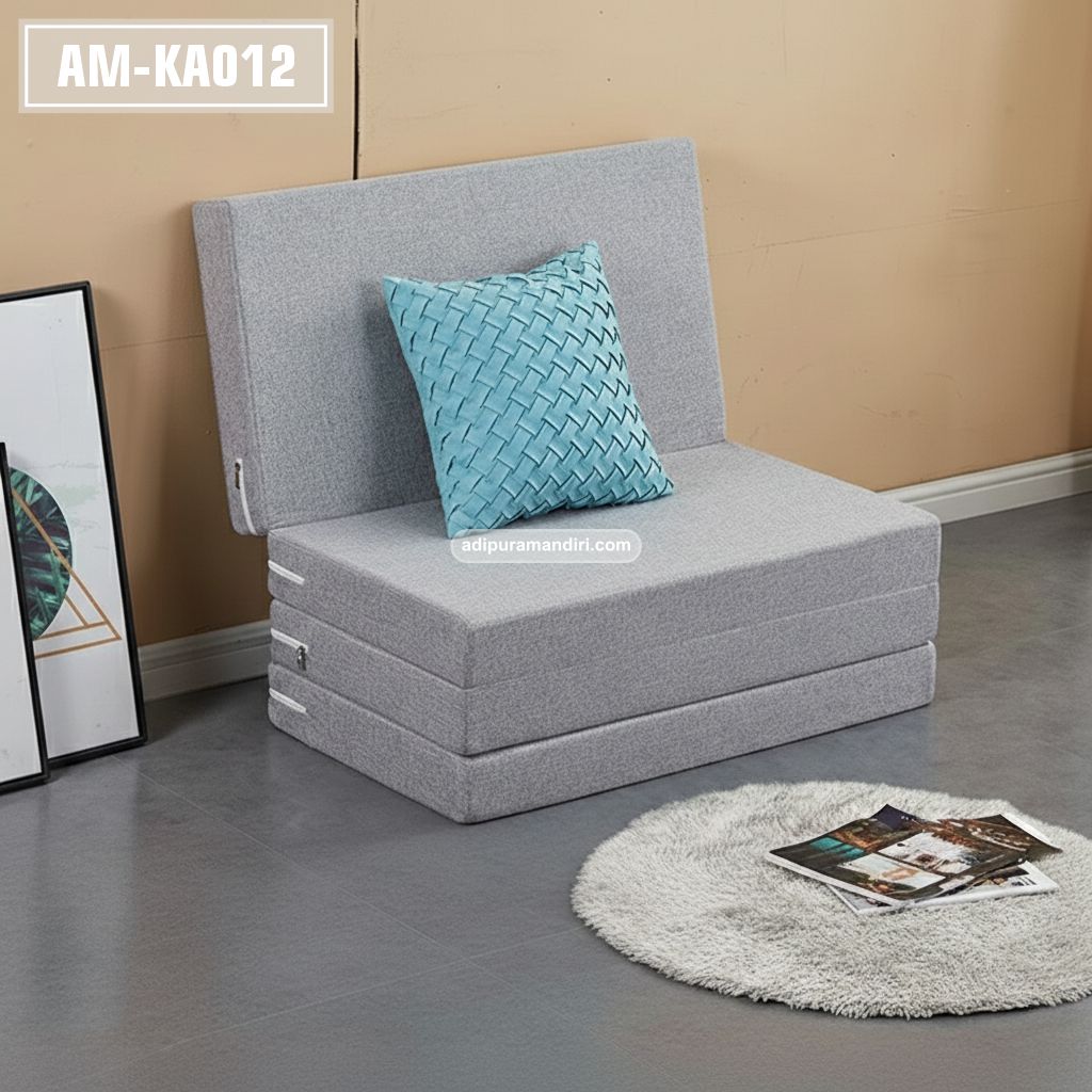 AM-KA012– Scandinavian 4-in-1 Foldable Sofa Bed (Kasur Lipat & Sofa Lantai Multifungsi) - Image 3